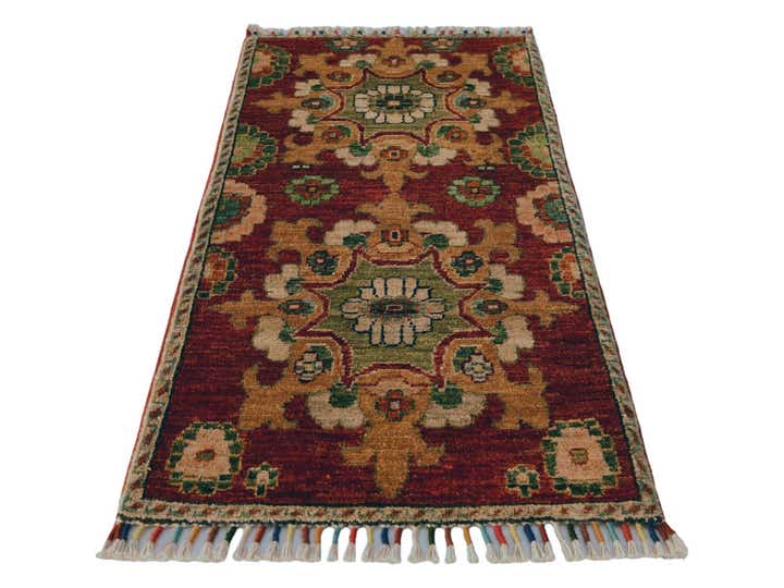 1' 9 x 3' 7 Hand Knotted Ariana Ziegler Rug