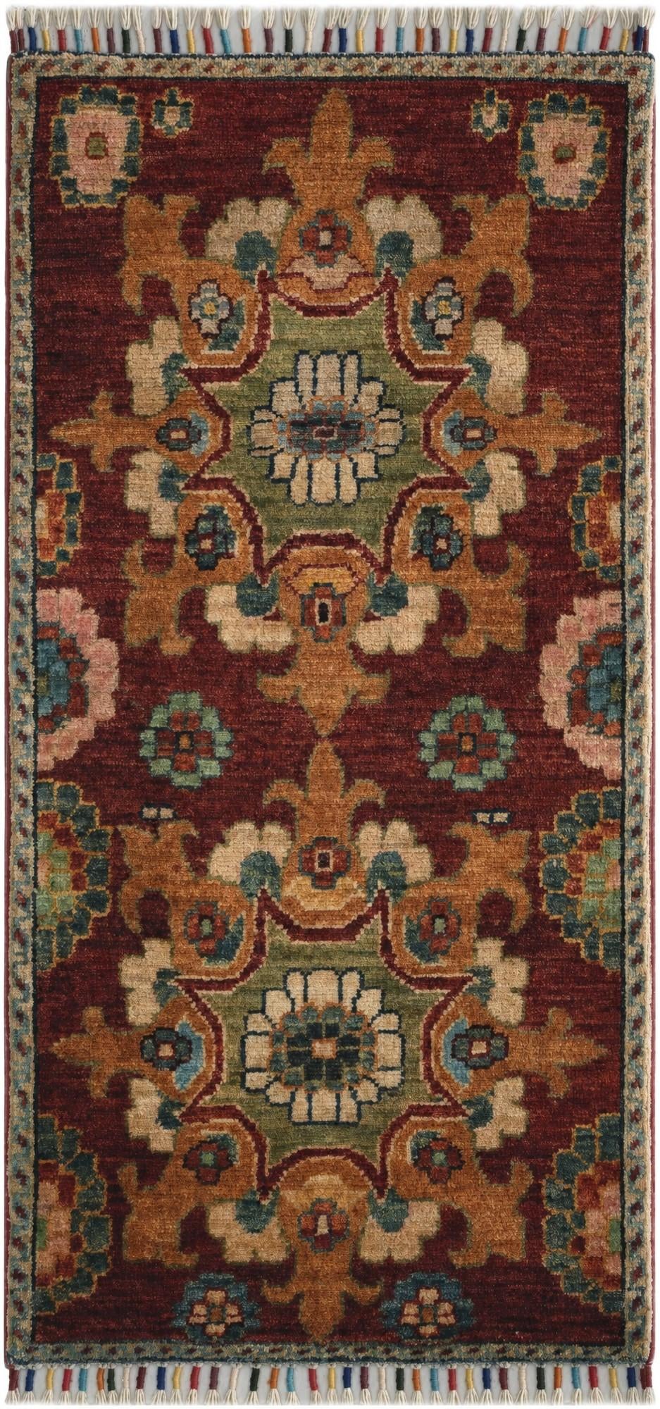 1' 9 x 3' 7 Hand Knotted Ariana Ziegler Rug
