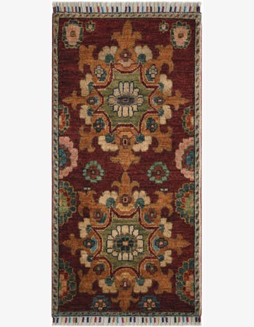 1' 9 x 3' 7 Hand Knotted Ariana Ziegler Rug