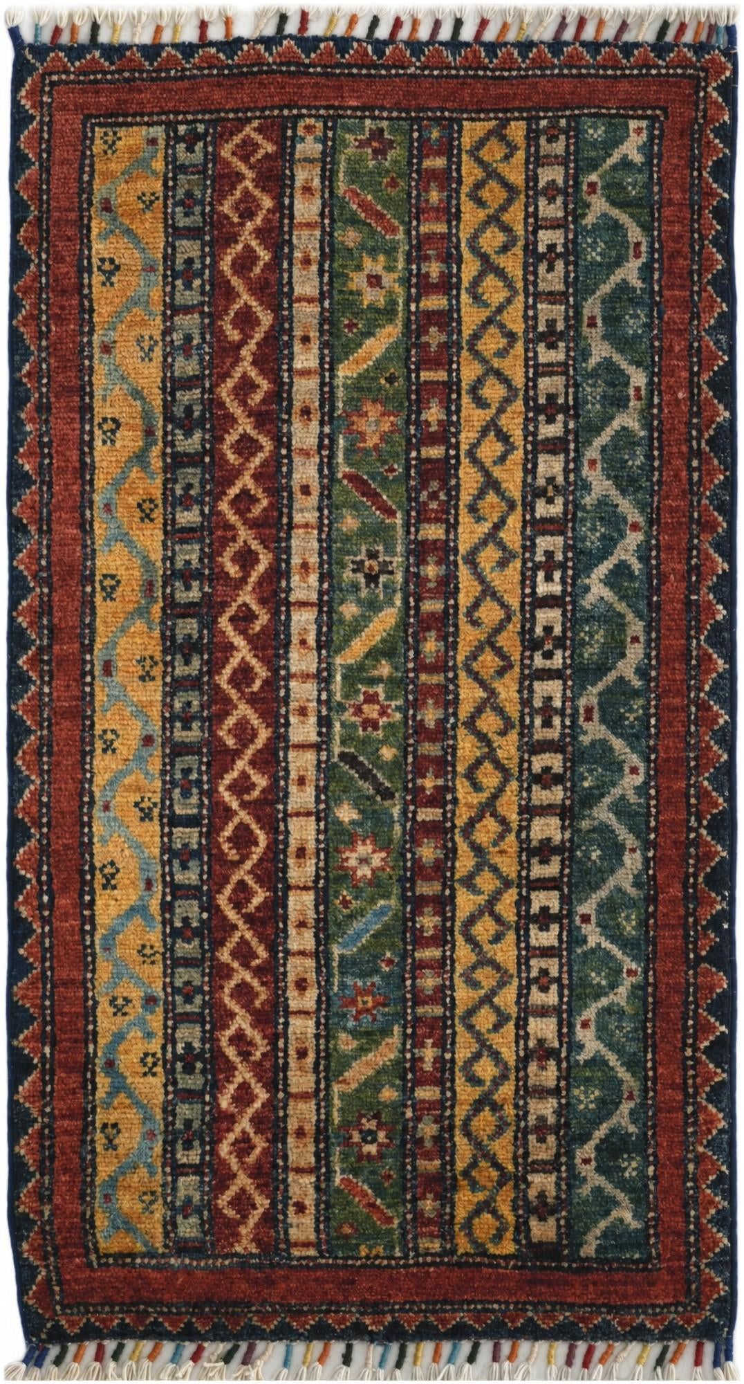 1' 8 x 3' 1 Hand Knotted Ariana Ziegler Rug