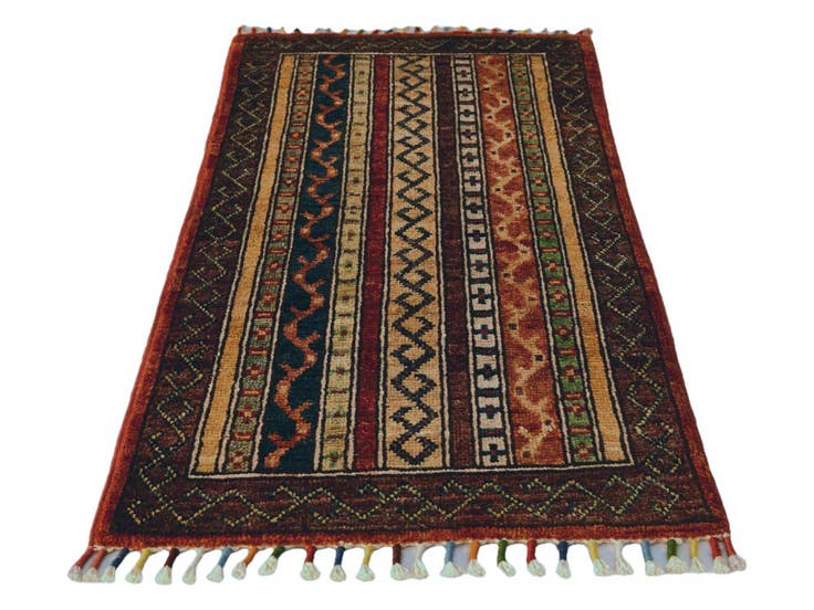 Detail image of 1' 8 x 3' 3 Hand Knotted Ariana Ziegler Rug