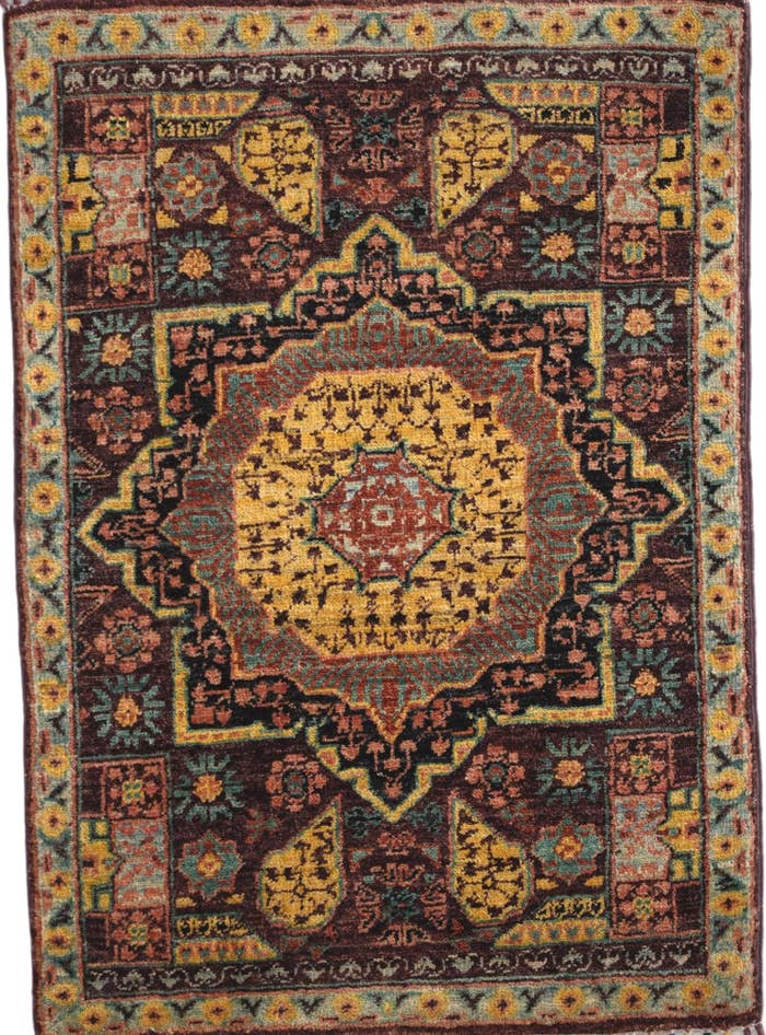 Detail image of 2' 1 x 2' 11 Hand Knotted Ariana Ziegler Rug