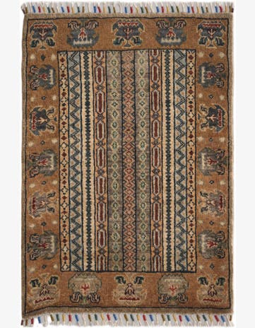 2' 1 x 3' Hand Knotted Ariana Ziegler Rug
