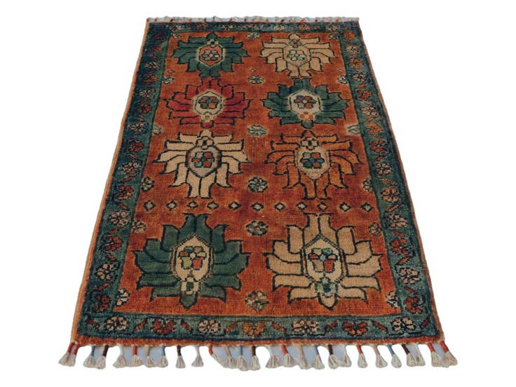 Detail image of 1' 9 x 3' 5 Hand Knotted Ariana Ziegler Rug