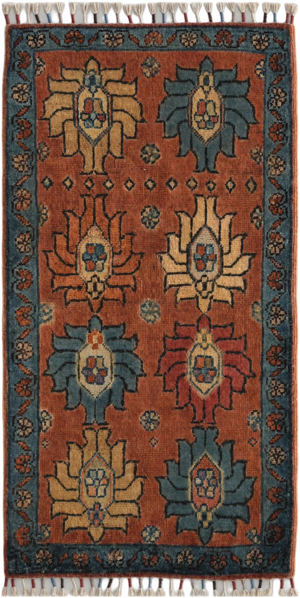 1' 9 x 3' 5 Hand Knotted Ariana Ziegler Rug