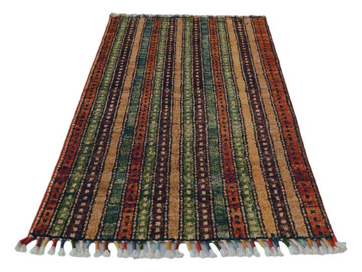 1' 7 x 3' 3 Hand Knotted Ariana Ziegler Rug