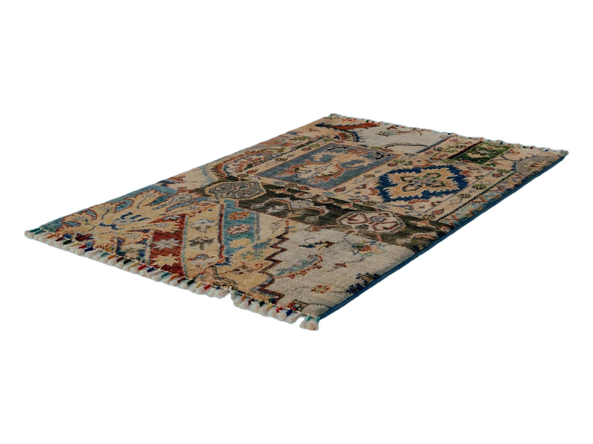 2' x 3' 1 Hand Knotted Ariana Ziegler Rug