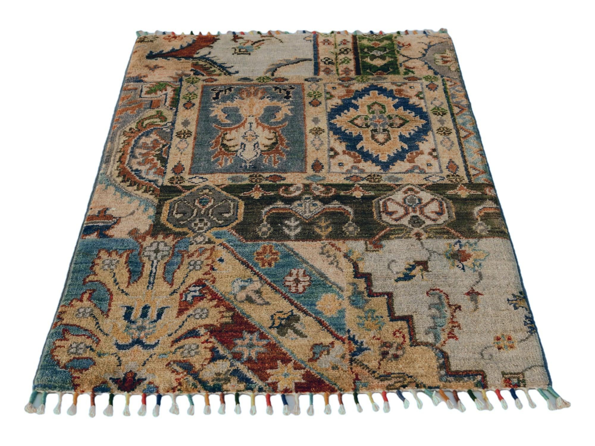 2' x 3' 1 Hand Knotted Ariana Ziegler Rug