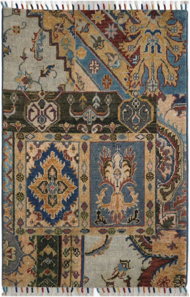 2' x 3' 1 Hand Knotted Ariana Ziegler Rug