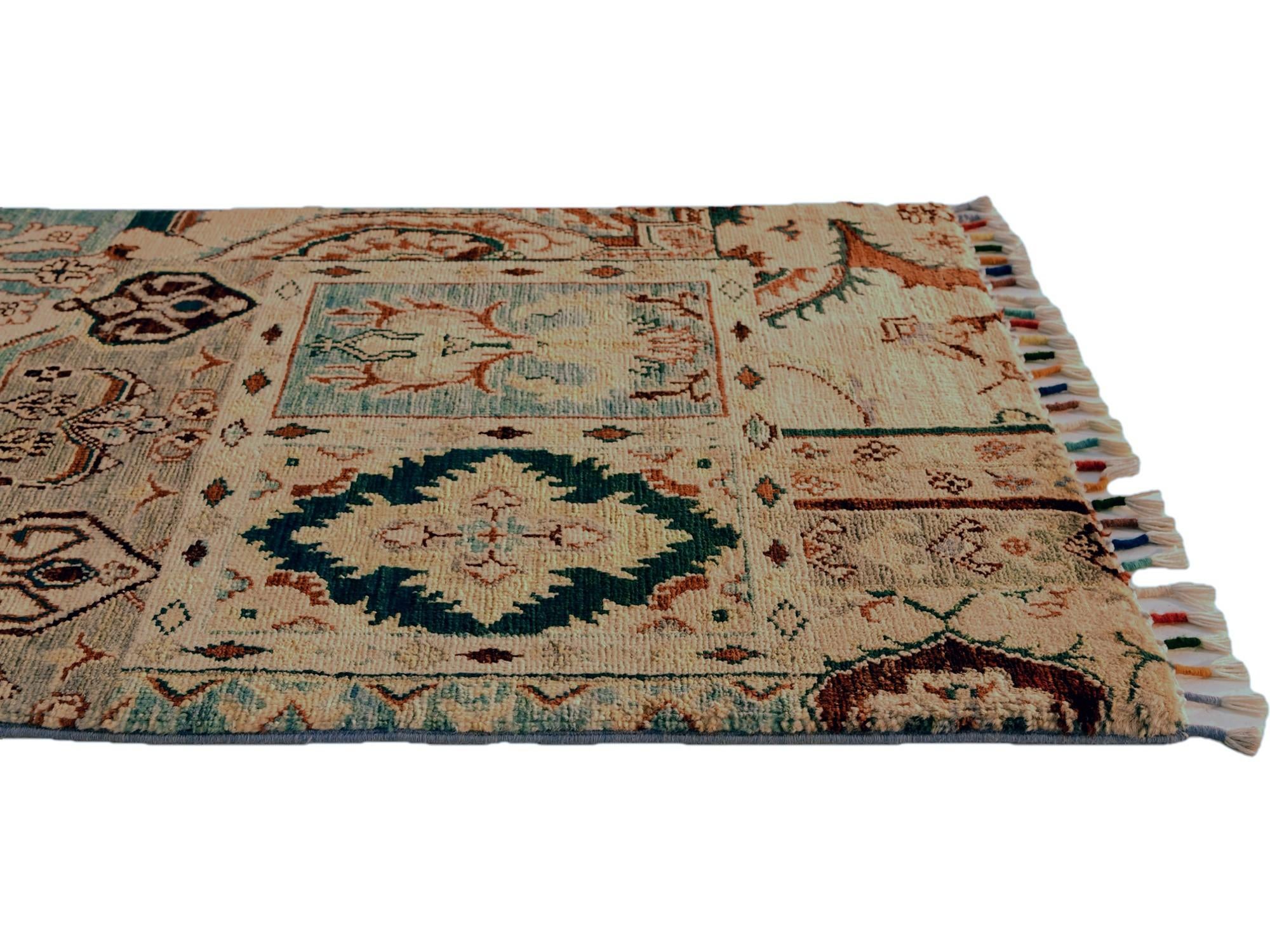 2' x 3' 1 Hand Knotted Ariana Ziegler Rug