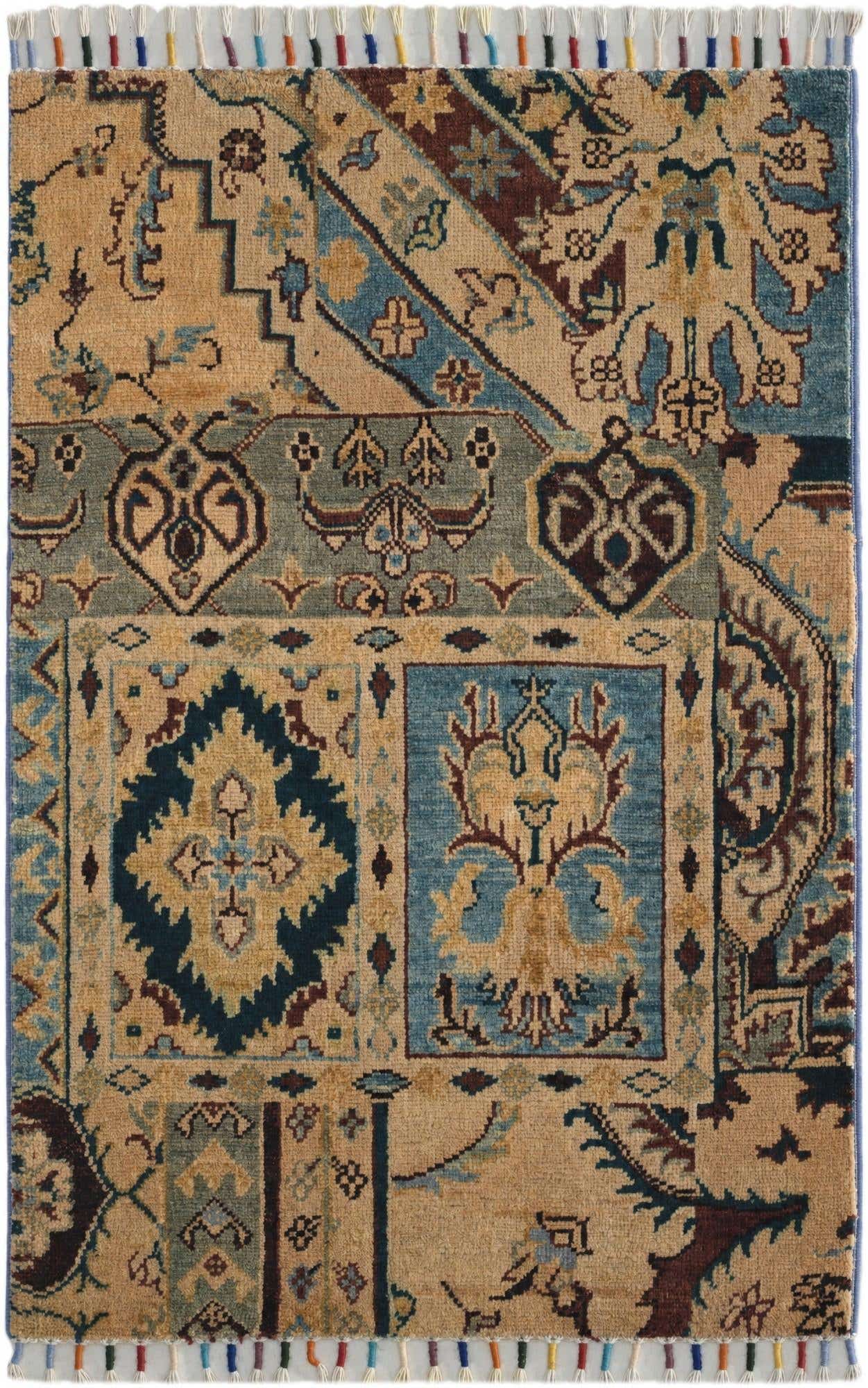 2' x 3' 1 Hand Knotted Ariana Ziegler Rug
