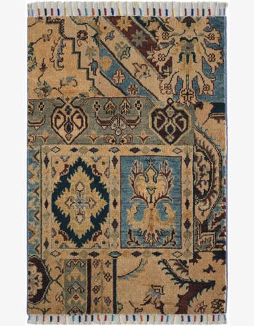 2' x 3' 1 Hand Knotted Ariana Ziegler Rug