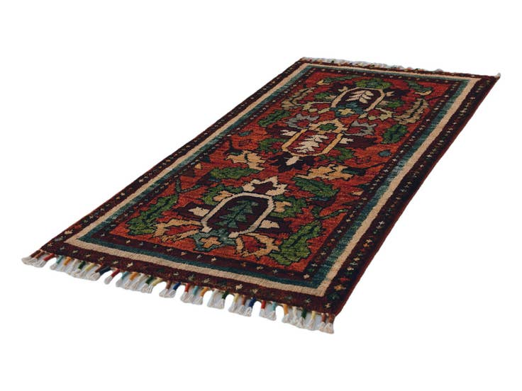Detail image of 1' 7 x 3' 3 Hand Knotted Ariana Ziegler Rug