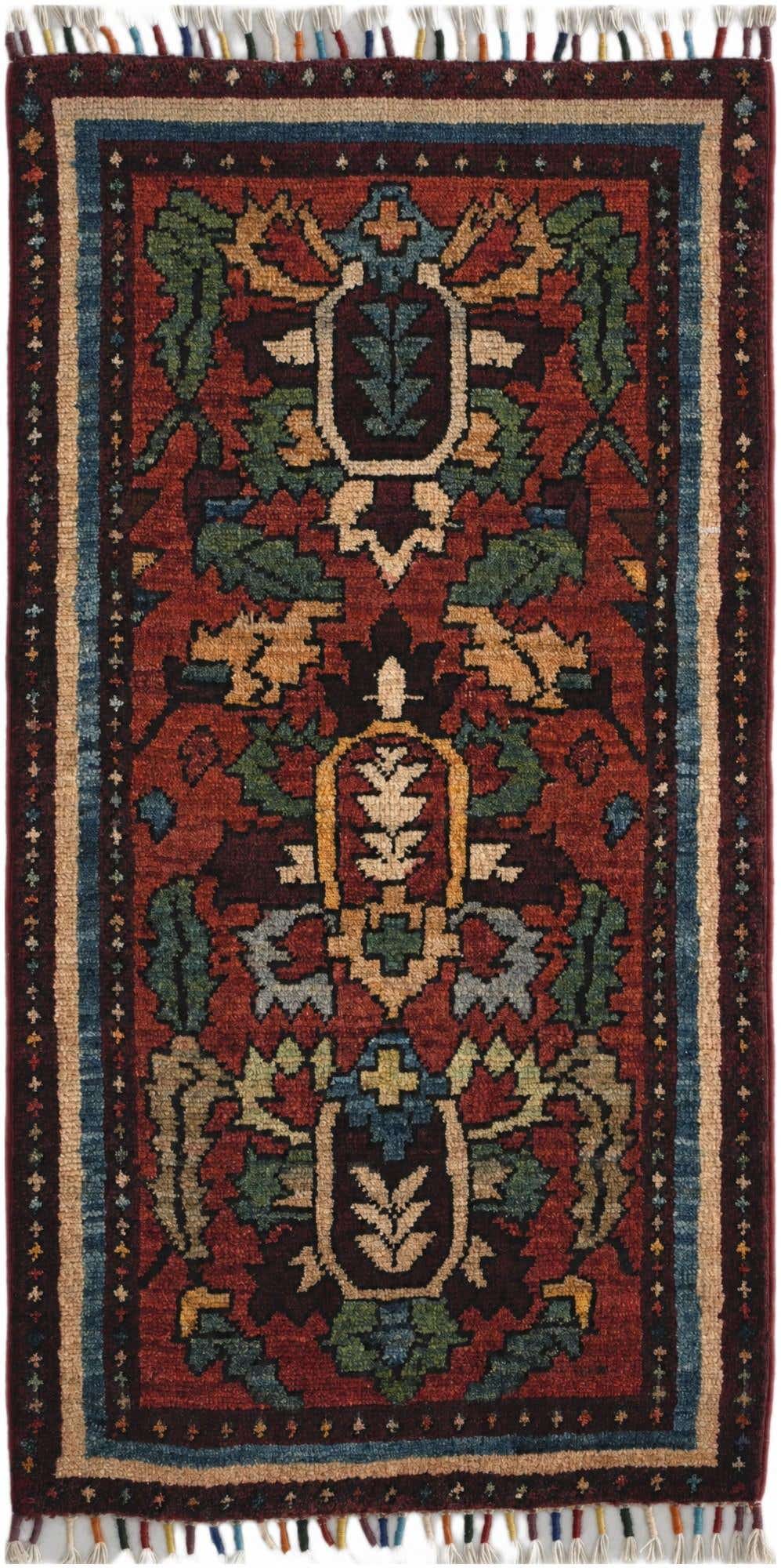1' 7 x 3' 3 Hand Knotted Ariana Ziegler Rug