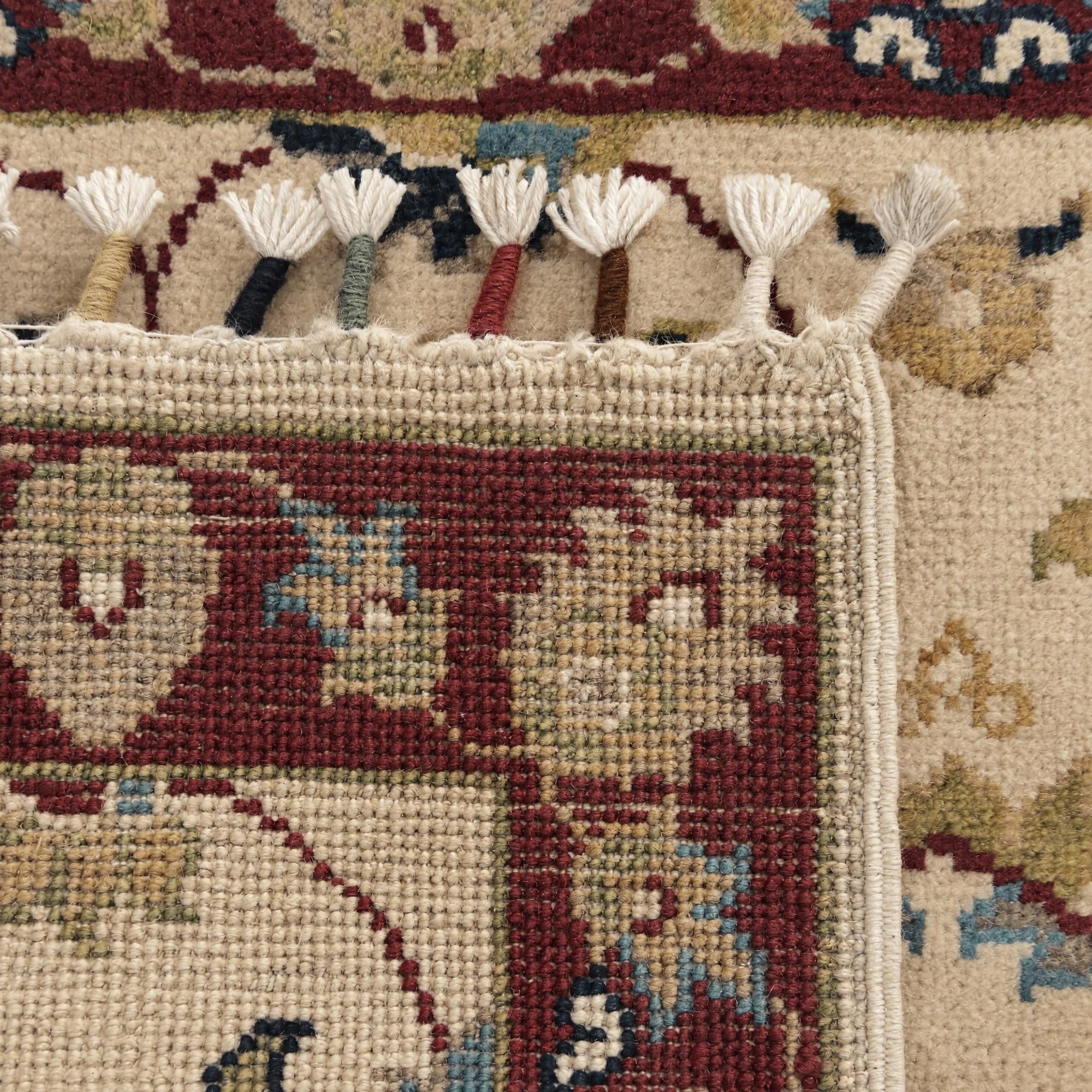 60cm x 90cm Hand Knotted Ariana Ziegler Rug