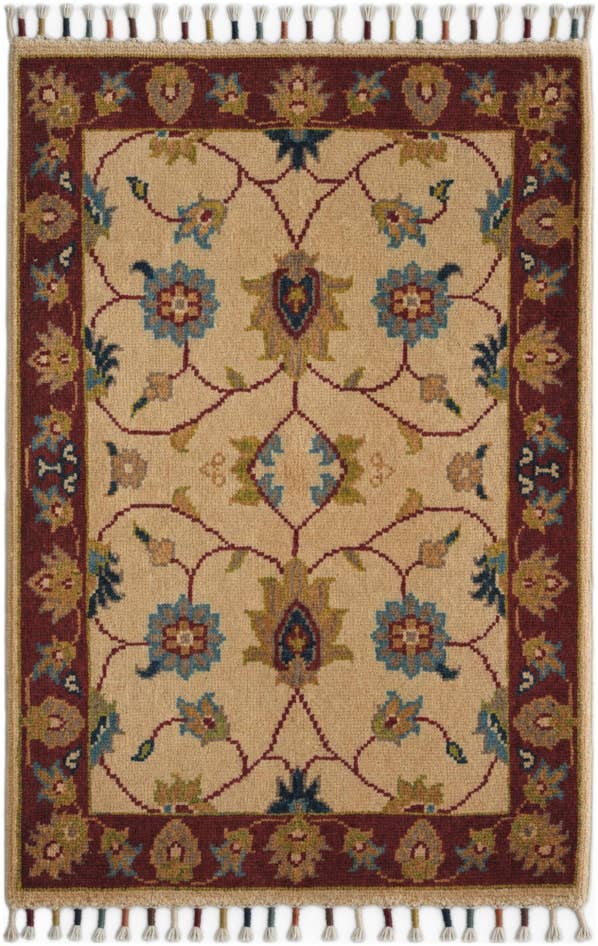 Detail image of 60cm x 90cm Hand Knotted Ariana Ziegler Rug