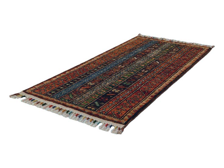 Detail image of 1' 7 x 3' 3 Hand Knotted Ariana Ziegler Rug