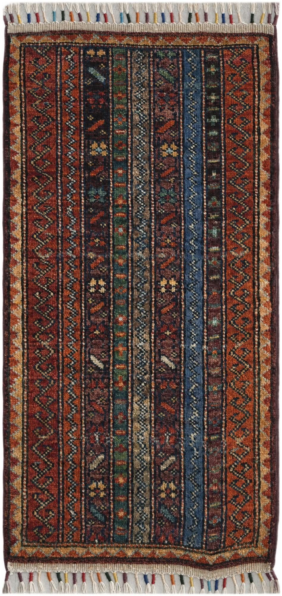 1' 7 x 3' 3 Hand Knotted Ariana Ziegler Rug