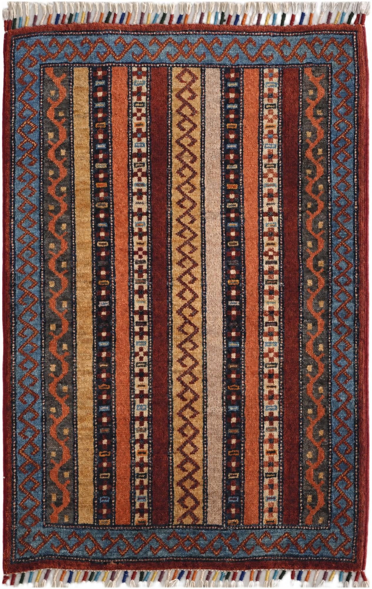 2' x 3' 1 Hand Knotted Ariana Ziegler Rug