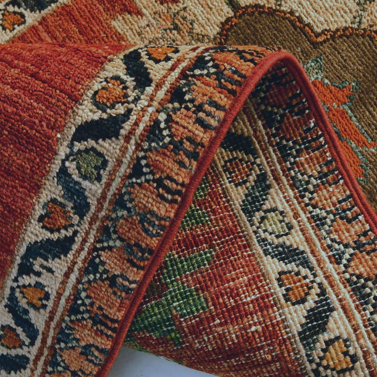 Detail image of 1' 8 x 3' 4 Hand Knotted Ariana Ziegler Rug