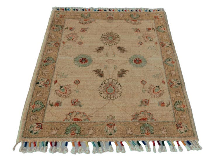 Detail image of 2' 1 x 2' 11 Hand Knotted Ariana Ziegler Rug