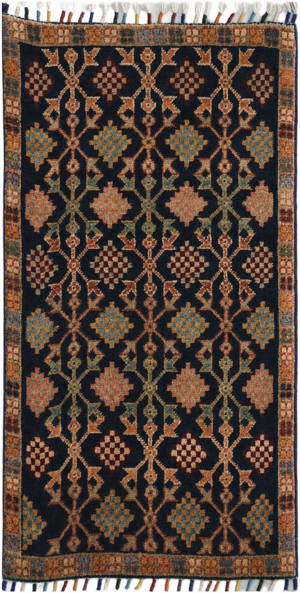 1' 8 x 3' 3 Hand Knotted Ariana Ziegler Rug
