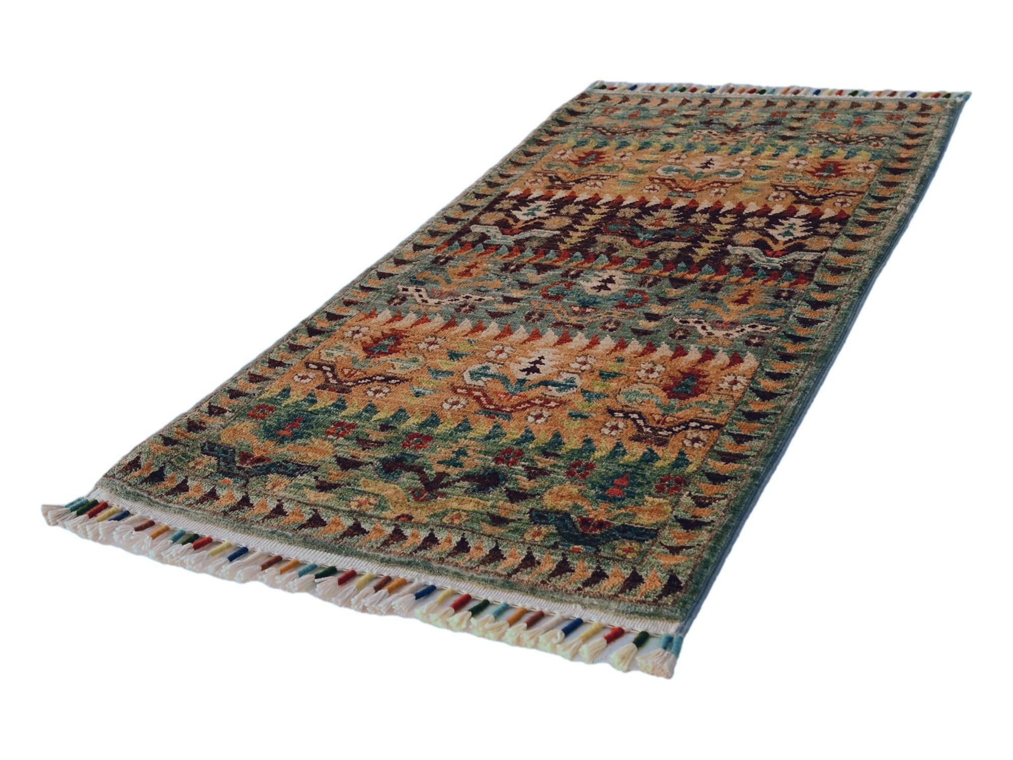 1' 8 x 3' 3 Hand Knotted Ariana Ziegler Rug