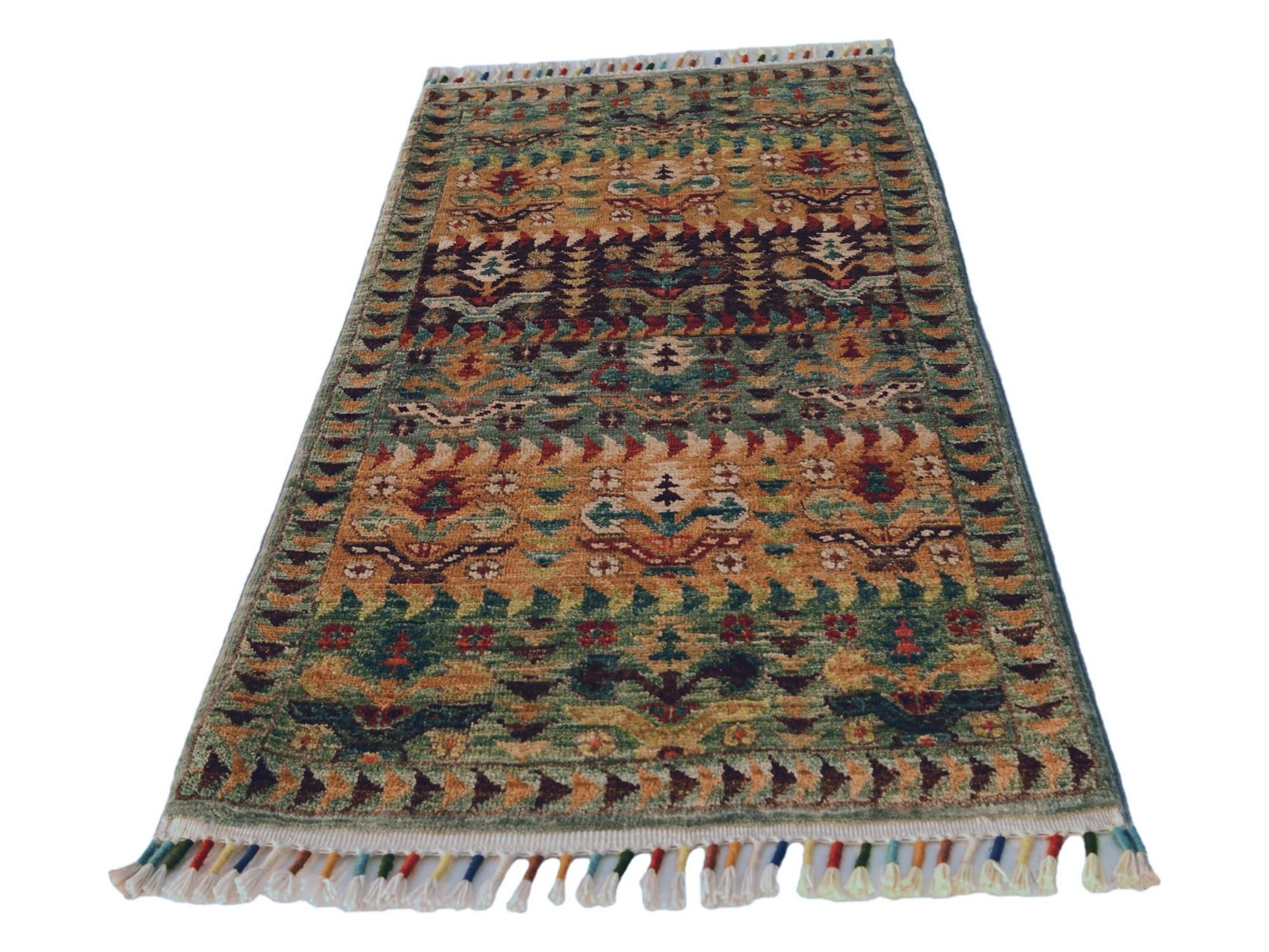 1' 8 x 3' 3 Hand Knotted Ariana Ziegler Rug