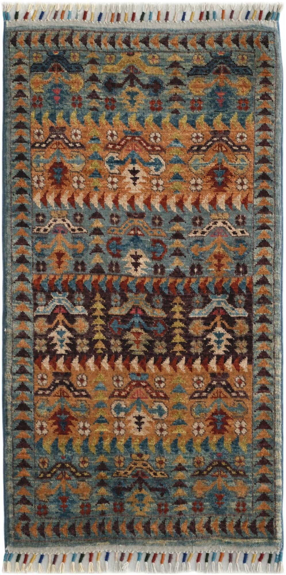 1' 8 x 3' 3 Hand Knotted Ariana Ziegler Rug