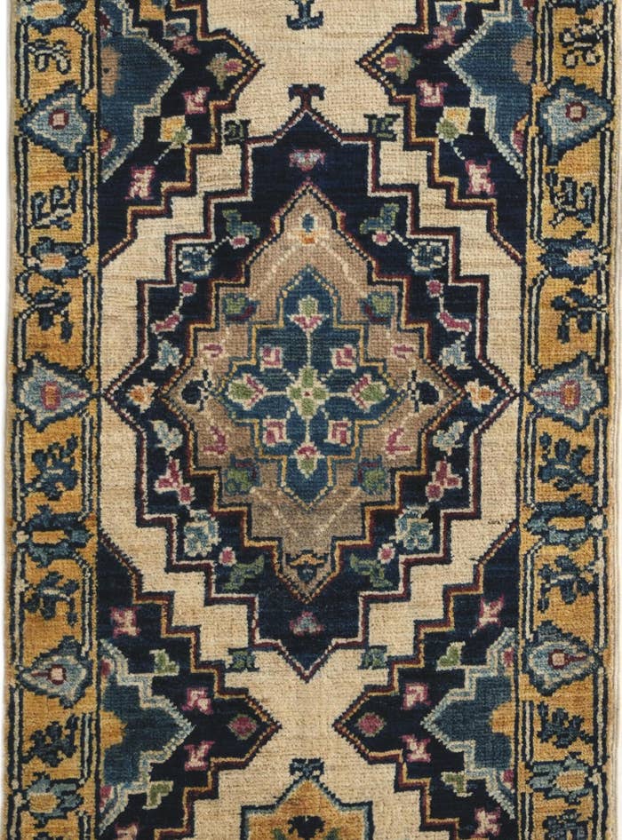 Detail image of 1' 9 x 3' 3 Hand Knotted Ariana Ziegler Rug