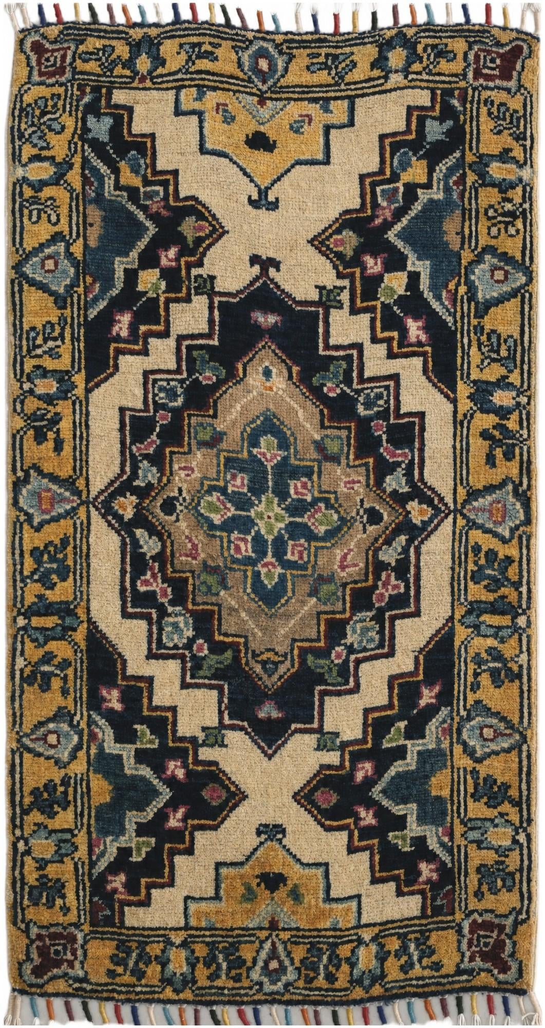 1' 9 x 3' 3 Hand Knotted Ariana Ziegler Rug