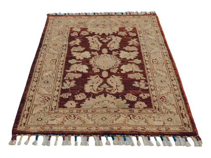 Detail image of 1' 11 x 2' 9 Hand Knotted Ariana Ziegler Rug