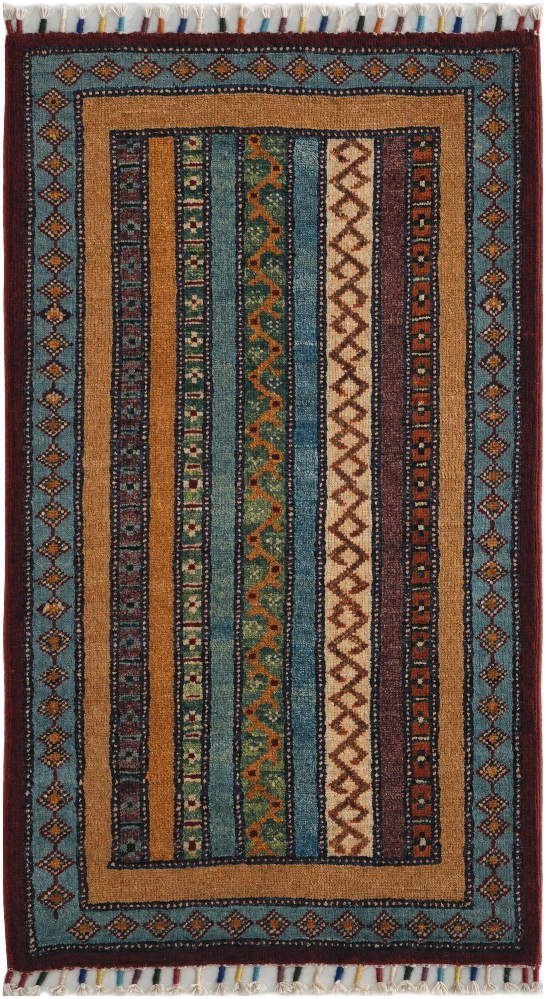 1' 8 x 3' 1 Hand Knotted Ariana Ziegler Rug