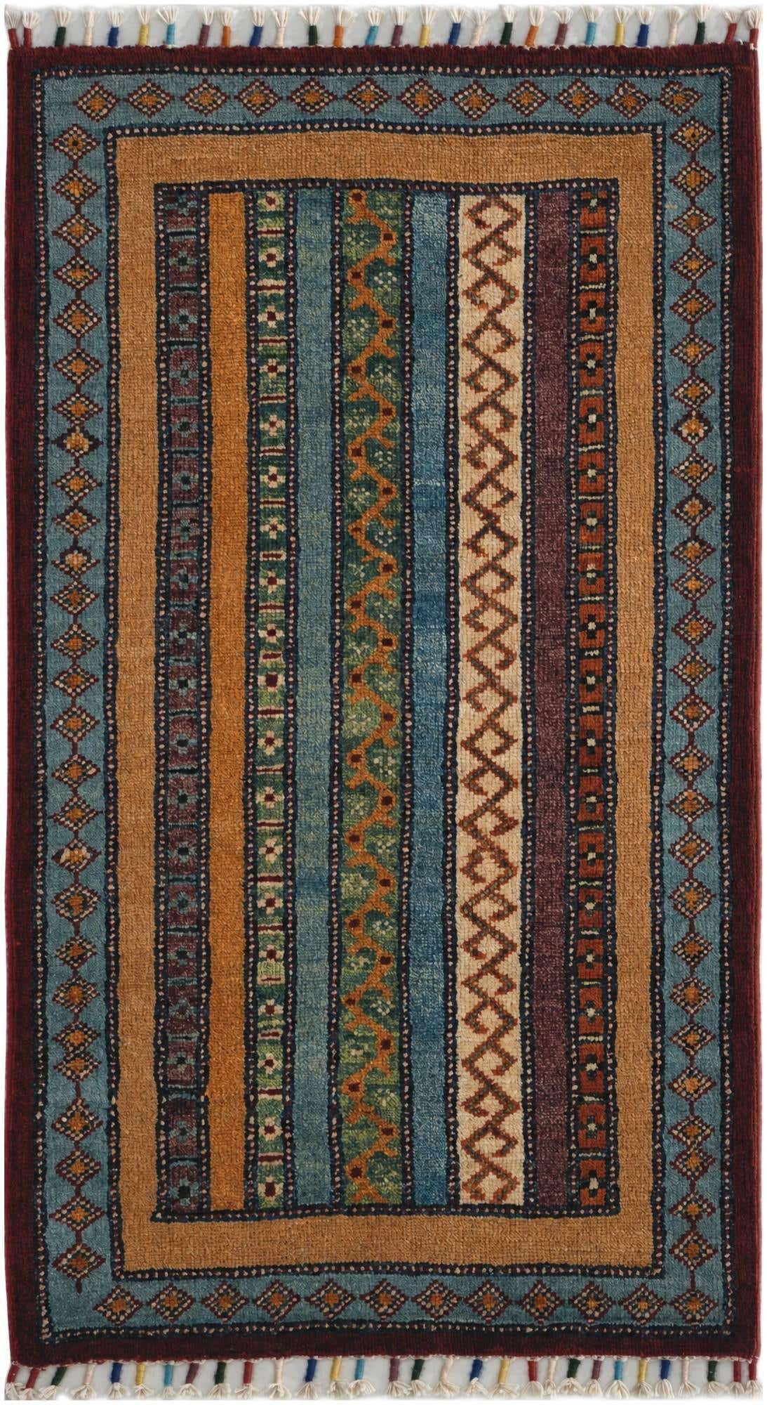 1' 8 x 3' 1 Hand Knotted Ariana Ziegler Rug