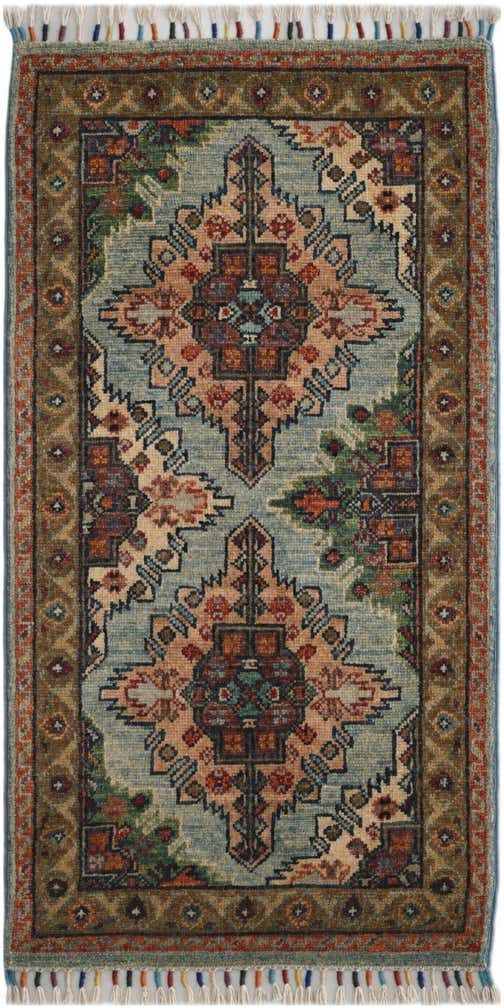 1' 8 x 3' 4 Hand Knotted Ariana Ziegler Rug