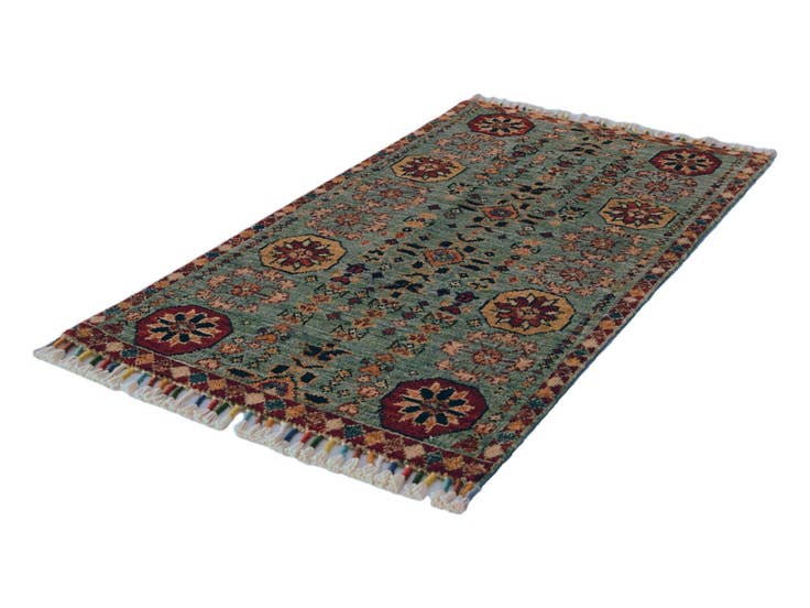Detail image of 1' 10 x 3' 3 Hand Knotted Ariana Ziegler Rug
