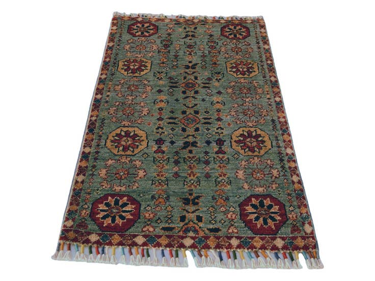 Detail image of 1' 10 x 3' 3 Hand Knotted Ariana Ziegler Rug