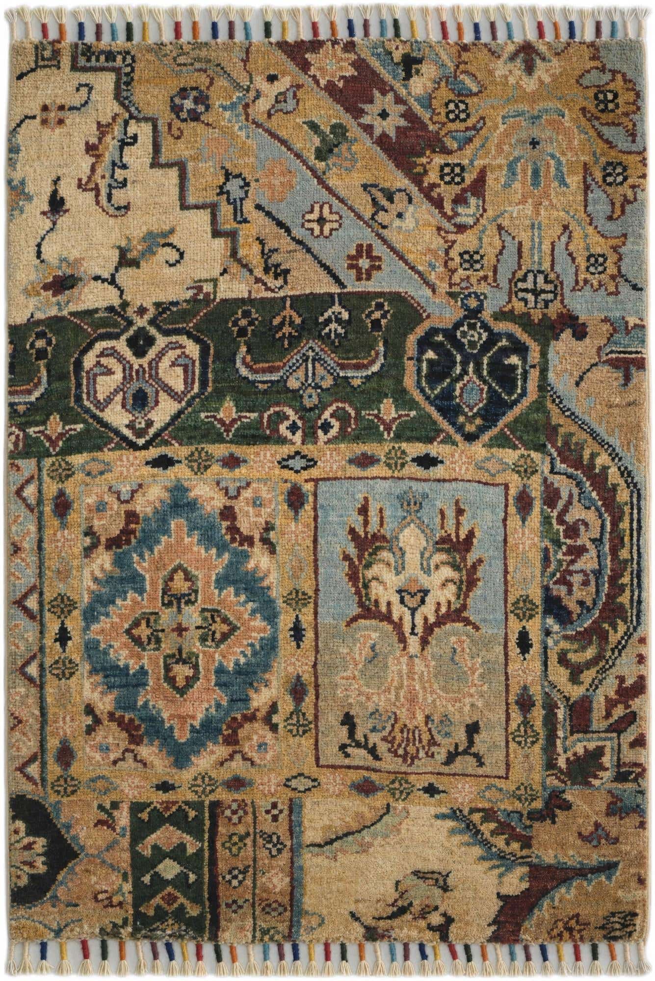 2' x 3' 2 Hand Knotted Ariana Ziegler Rug