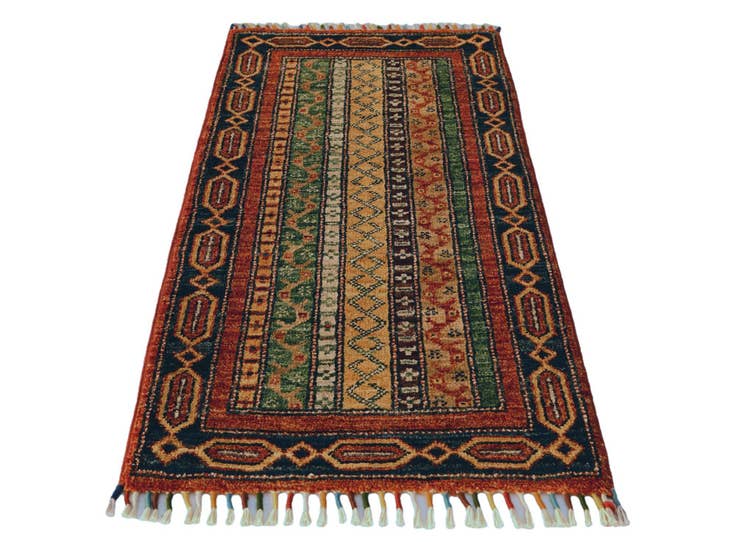 Detail image of 1' 8 x 3' 4 Hand Knotted Ariana Ziegler Rug