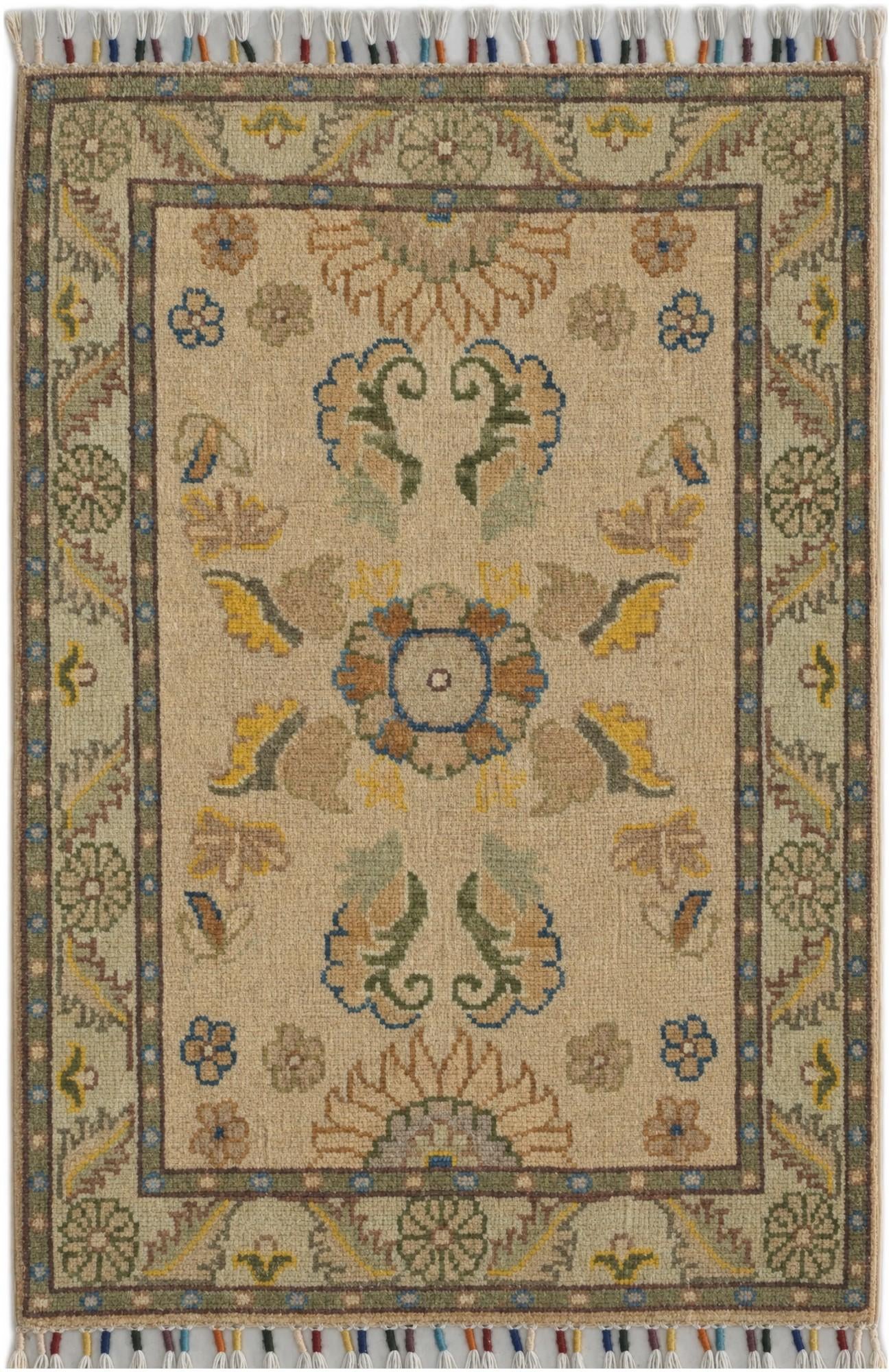 1' 11 x 2' 10 Hand Knotted Ariana Ziegler Rug