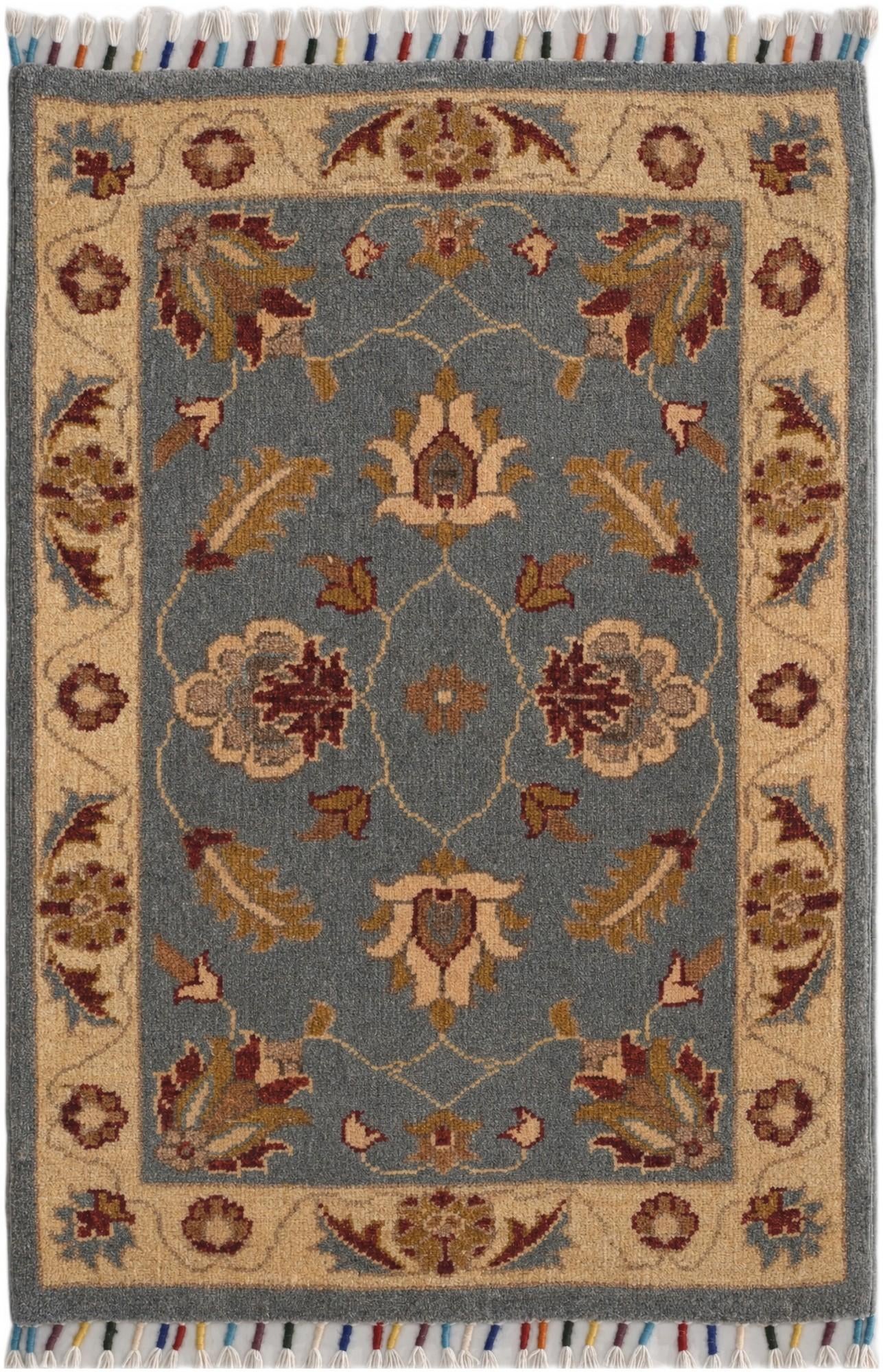 2' x 3' 1 Hand Knotted Ariana Ziegler Rug