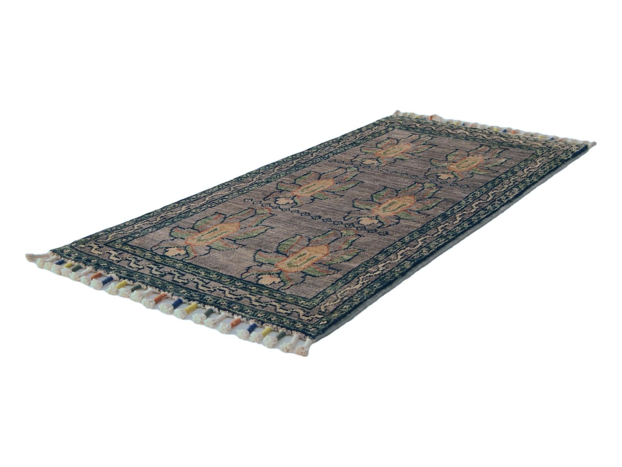 1' 7 x 3' 3 Hand Knotted Ariana Ziegler Rug