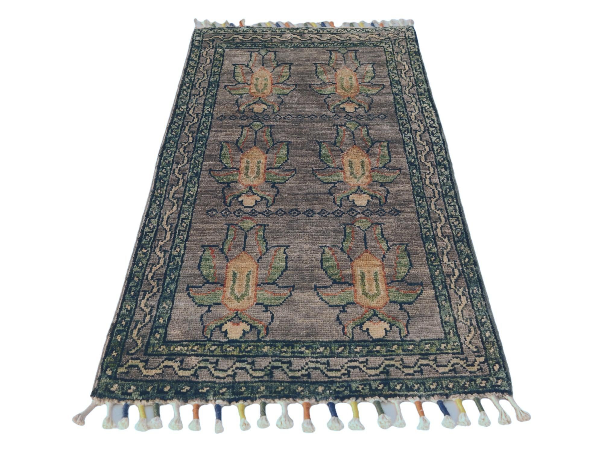 1' 7 x 3' 3 Hand Knotted Ariana Ziegler Rug