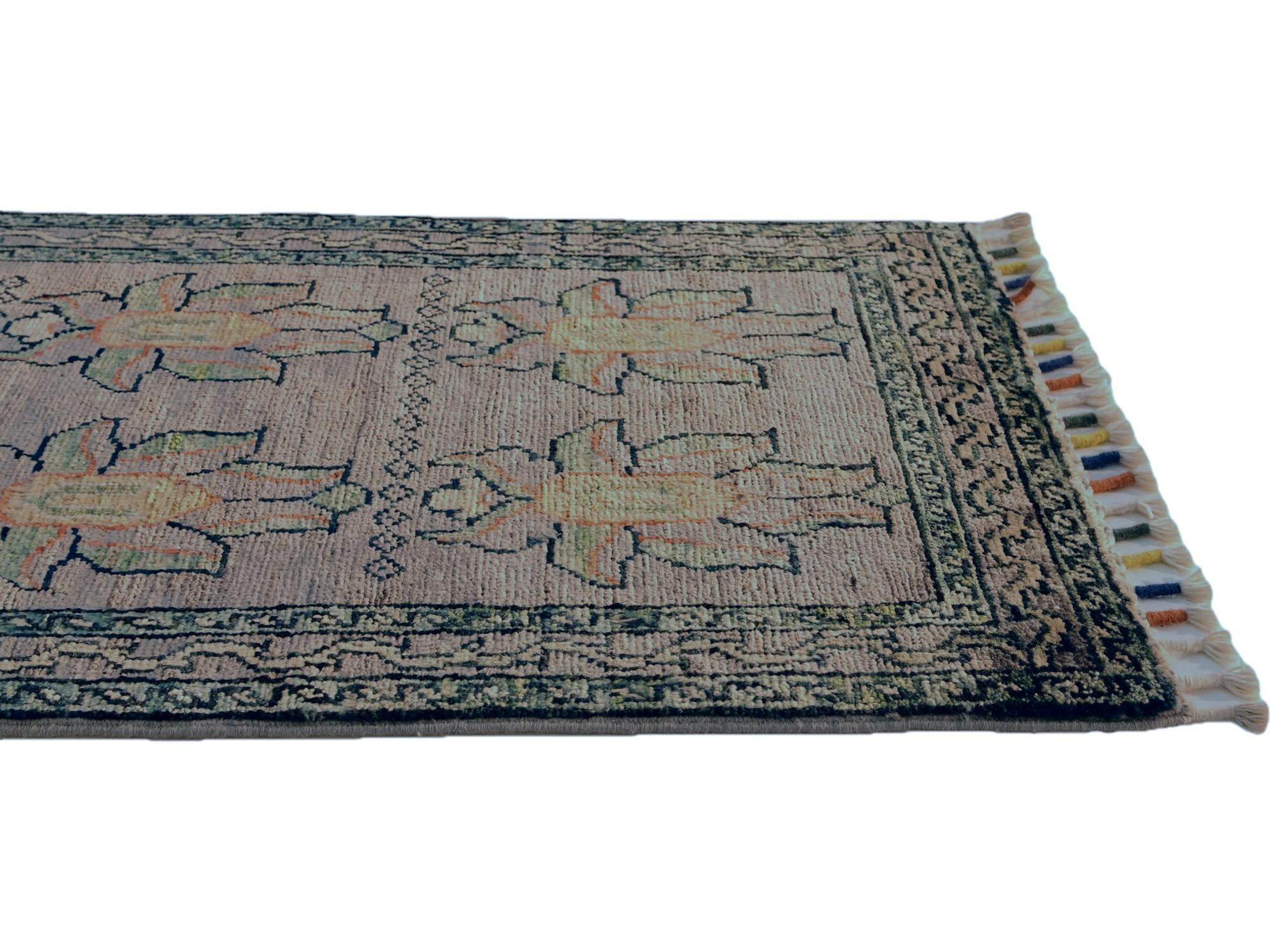 1' 7 x 3' 3 Hand Knotted Ariana Ziegler Rug