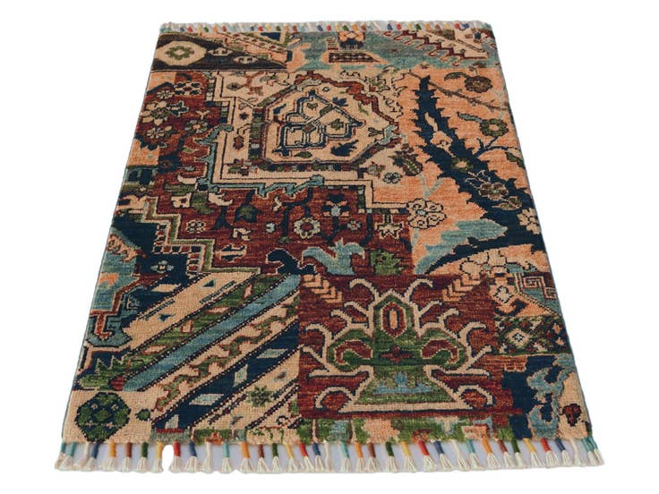Detail image of 2' x 2' 11 Hand Knotted Ariana Ziegler Rug
