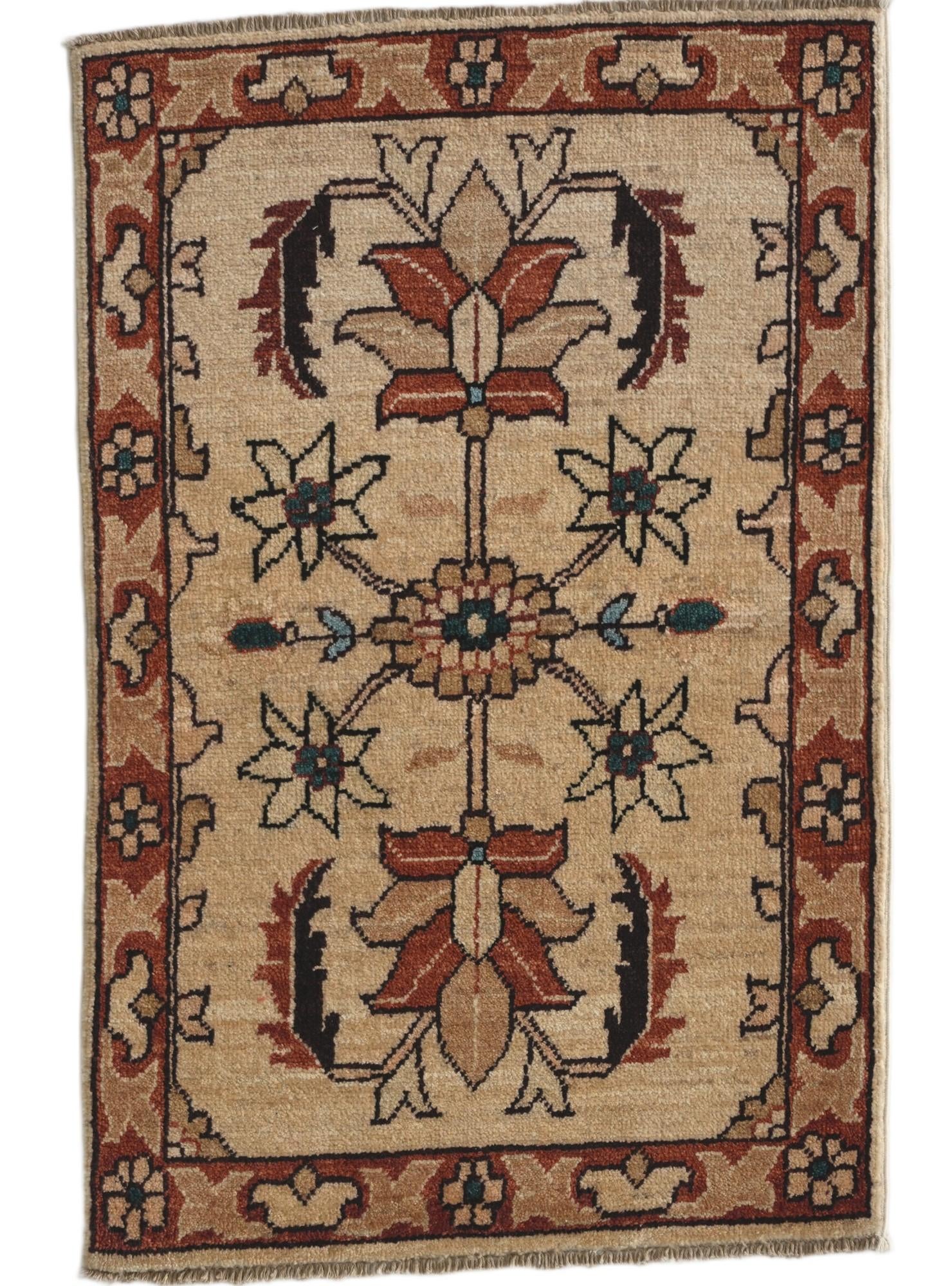 1' 10 x 2' 11 Hand Knotted Ariana Ziegler Rug