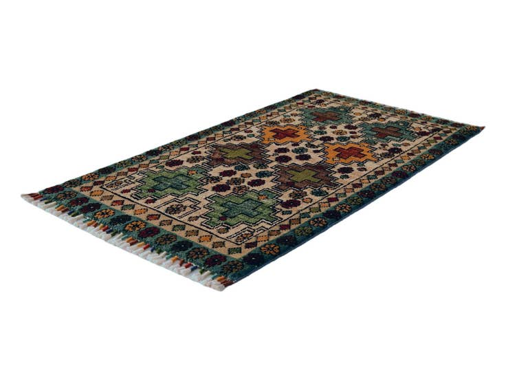 Detail image of 1' 8 x 3' 3 Hand Knotted Ariana Ziegler Rug