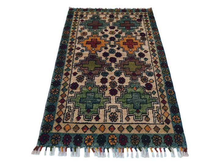 1' 8 x 3' 3 Hand Knotted Ariana Ziegler Rug