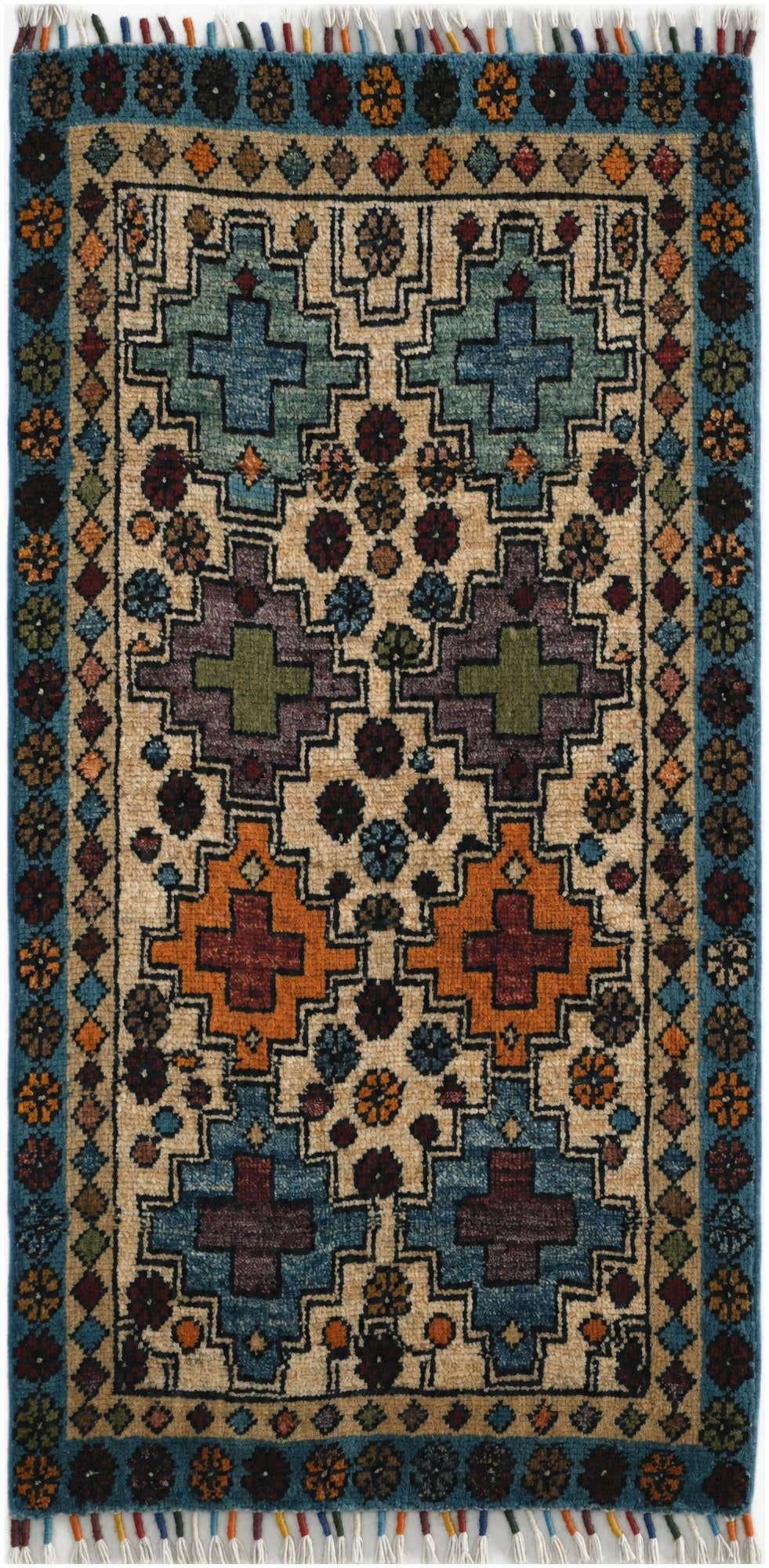 1' 8 x 3' 3 Hand Knotted Ariana Ziegler Rug