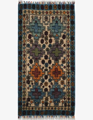 1' 8 x 3' 3 Hand Knotted Ariana Ziegler Rug